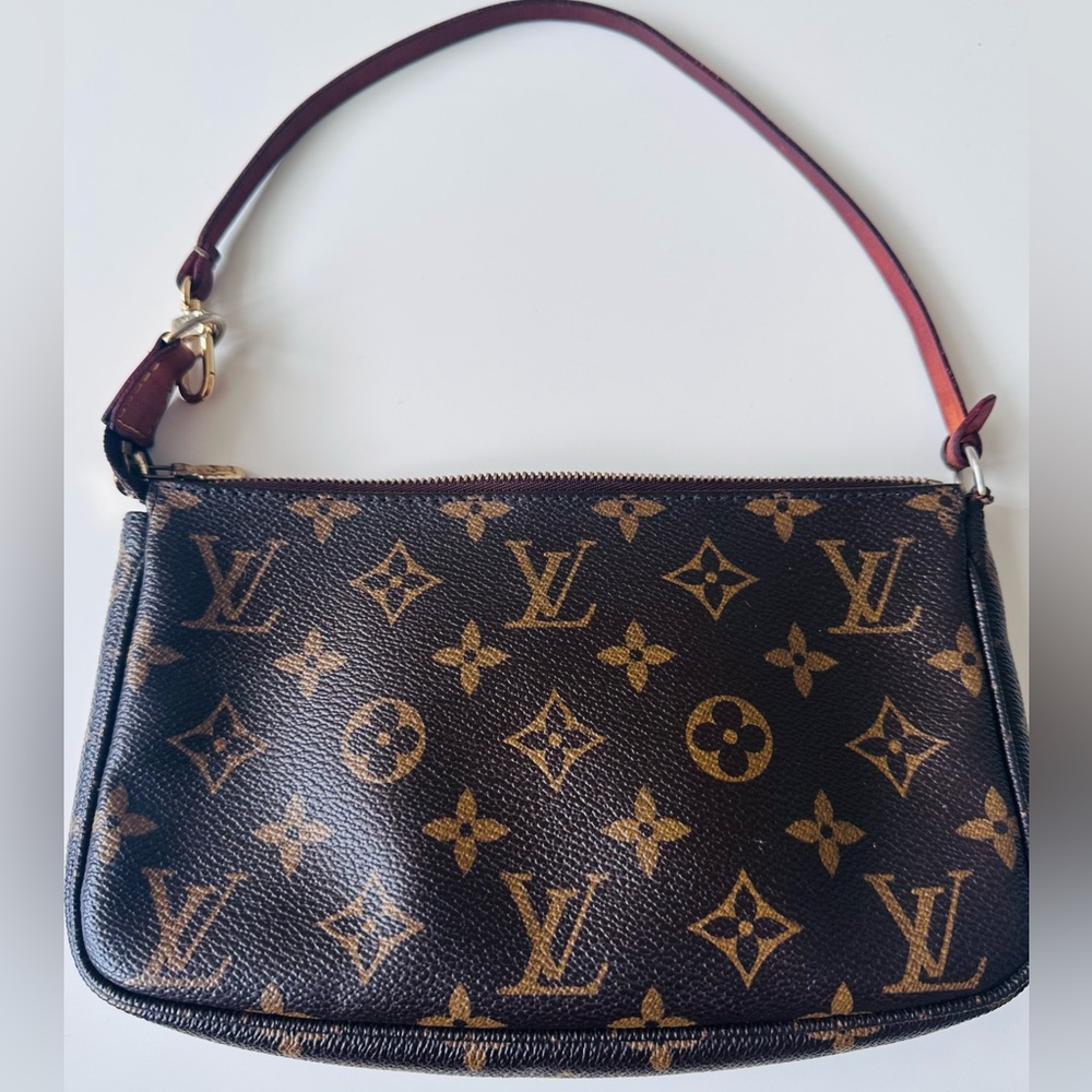 Louis Vuitton Brown Monogram Mini Pochette with Gold Hardware - Picture 4 of 16
